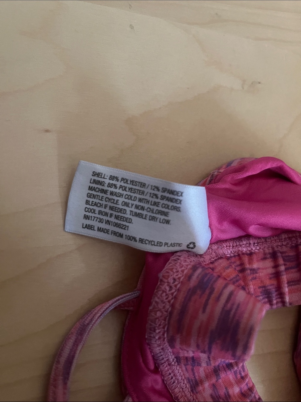 7/$20 Mossimo Supply Co. Pink Space-Dye Strappy Back Sports Bra - Picture 2 of 4